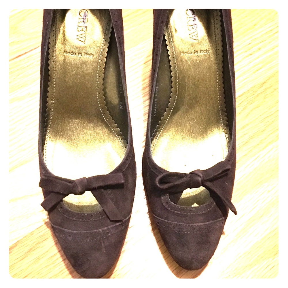 Beautiful j.crew suede heels